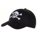 Cap Baseball Schwarz mit Totenkopf Verstellbar