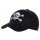 Cap Baseball Schwarz mit Totenkopf Verstellbar