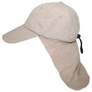 Cap Sahara Beige mit langem Nackenschutz Verstellbar