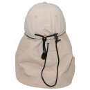 Cap Sahara Beige mit langem Nackenschutz Verstellbar