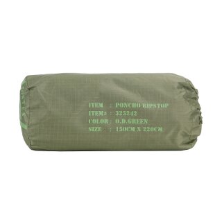 Poncho Ripstop Oliv