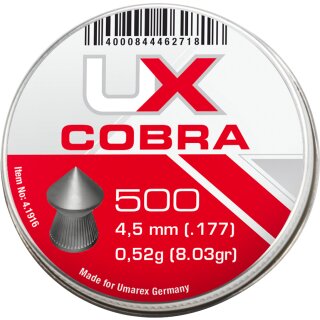 Diabolos 4,5mm Umarex Cobra Spitzkopf 500St 0,56g