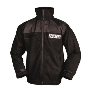 Fleecejacke Security Schwarz XXL