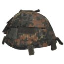 Helmbezug mit Taschen Gr&ouml;&szlig;enverstellbar Flecktarn