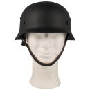 Stahlhelm WW II Schwarz mit Leder-Innenteil