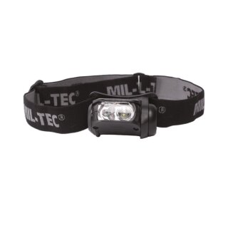 Stirnlampe LED 4-farbig Schwarz 65lm 3xAAA