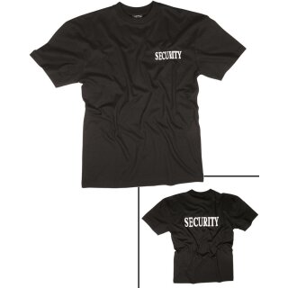 T-Shirt Security Schwarz M