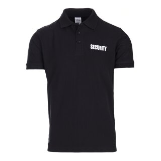 Poloshirt Security Schwarz XXL