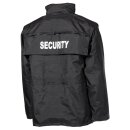 Jacke Security Wasserdicht Schwarz S