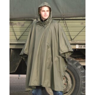 Poncho Ripstop Oliv