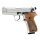 Pistole Walther P88 Nickel+Holzgriff 9mmPAK ab18