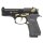 Pistole Firat Compact Schwarz Gold 9mmPAK ab18