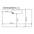 Waffenkoffer Pistole M 31x27,5x11,2cm GSG