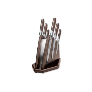 K&uuml;chenmesser Set B&ouml;ker Forge Wood 6 Messer+Block X50CrMoV15 B-Ware